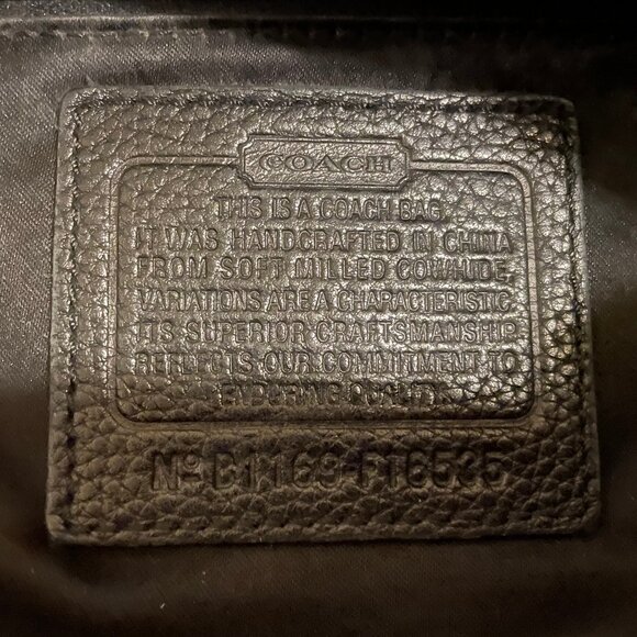 Coach Black Leather Hobo Shoulder Bag - Picture 10 of 10